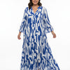 Mlle Gabrielle Plus Size Printed Dress