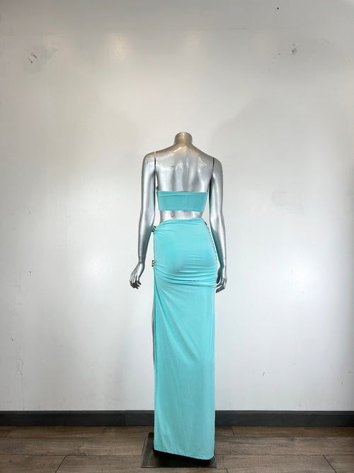 Two-Piece Matching Skirt Set, Bandeau-Style