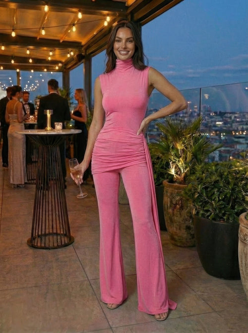 Keyhole Cutout Jumpsuit