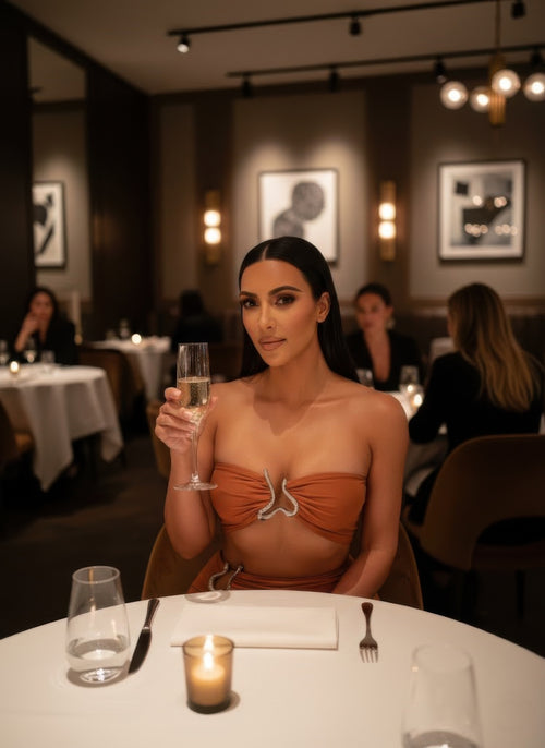 Tube Top Trim Detail Skirt Set