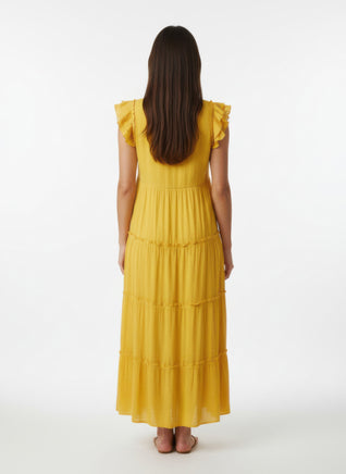 Mlle Gabrielle Solid Cap Sleeve Dress