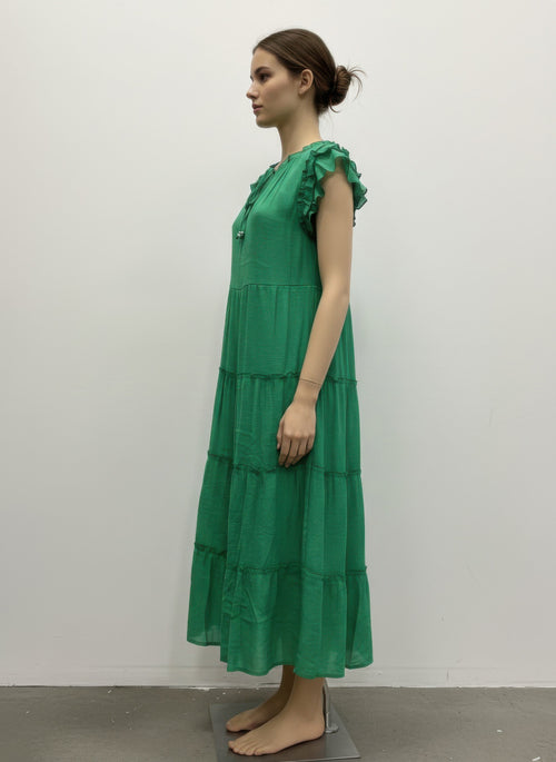 Mlle Gabrielle Solid Cap Sleeve Dress