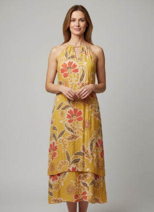 Mlle Gabrielle Floral Sleeveless Dress