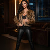 Sexy Voluminous, Long-Pile Faux Fur Jacket