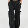 Mineral Wash Wide Leg Cargo Pants