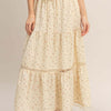 Tiered Lace Trim Skirt