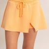 Wrap Front Elastic Waist Skort