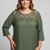 The Selma Lace Yoke Knit Top