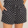 Polka Dot Drawstring Shorts