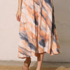 Cloud Tie Dye Midi Swing Skirt