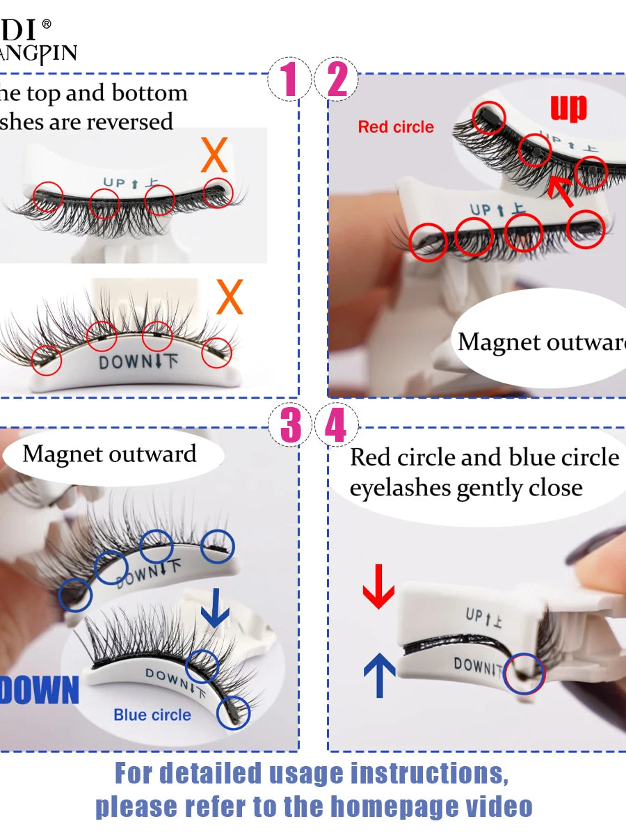 Natural-Look Magnetic Faux Mink Lashes