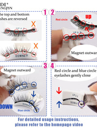 Natural-Look Magnetic Faux Mink Lashes