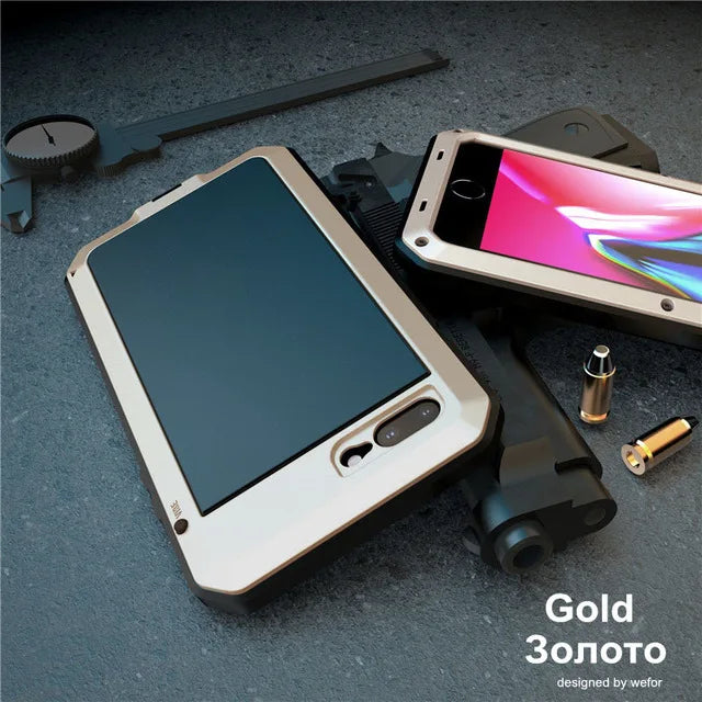 Unbreakable Warrior: R-JUST Shockproof Armor Metal Aluminum Case for iPhone – Ultimate Military Grade Protection