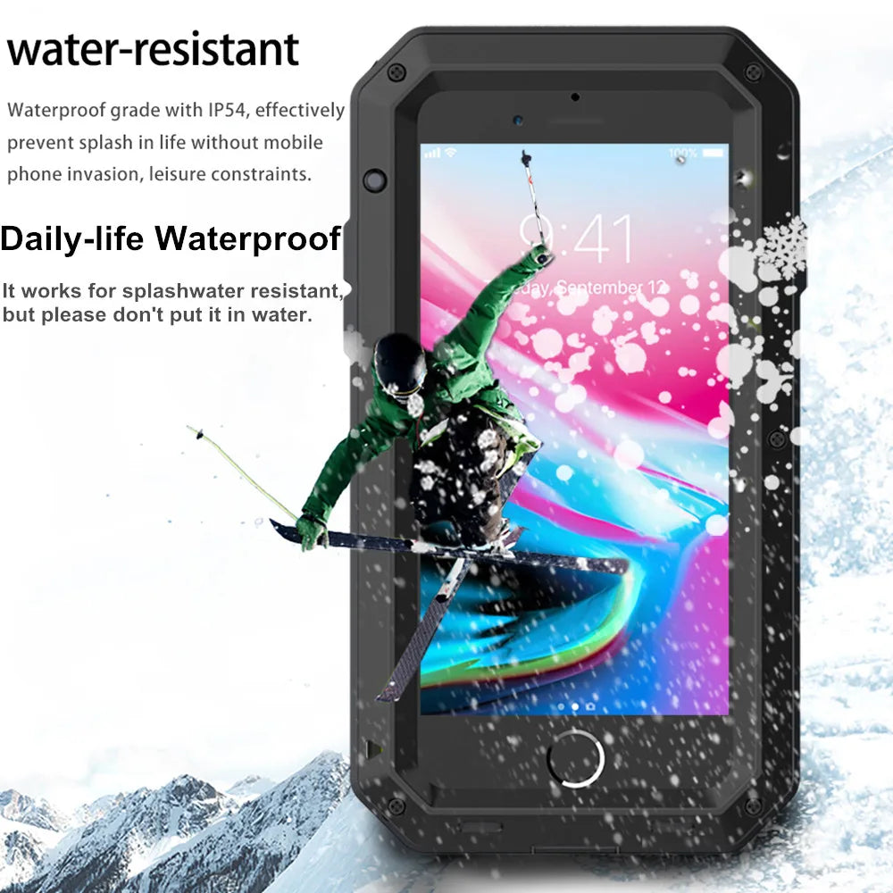 Unbreakable Warrior: R-JUST Shockproof Armor Metal Aluminum Case for iPhone – Ultimate Military Grade Protection