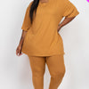 Plus Size Oversized T-shirt & Leggings Set