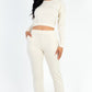 French Terry Elastic Waist Pullover & Joggers Set