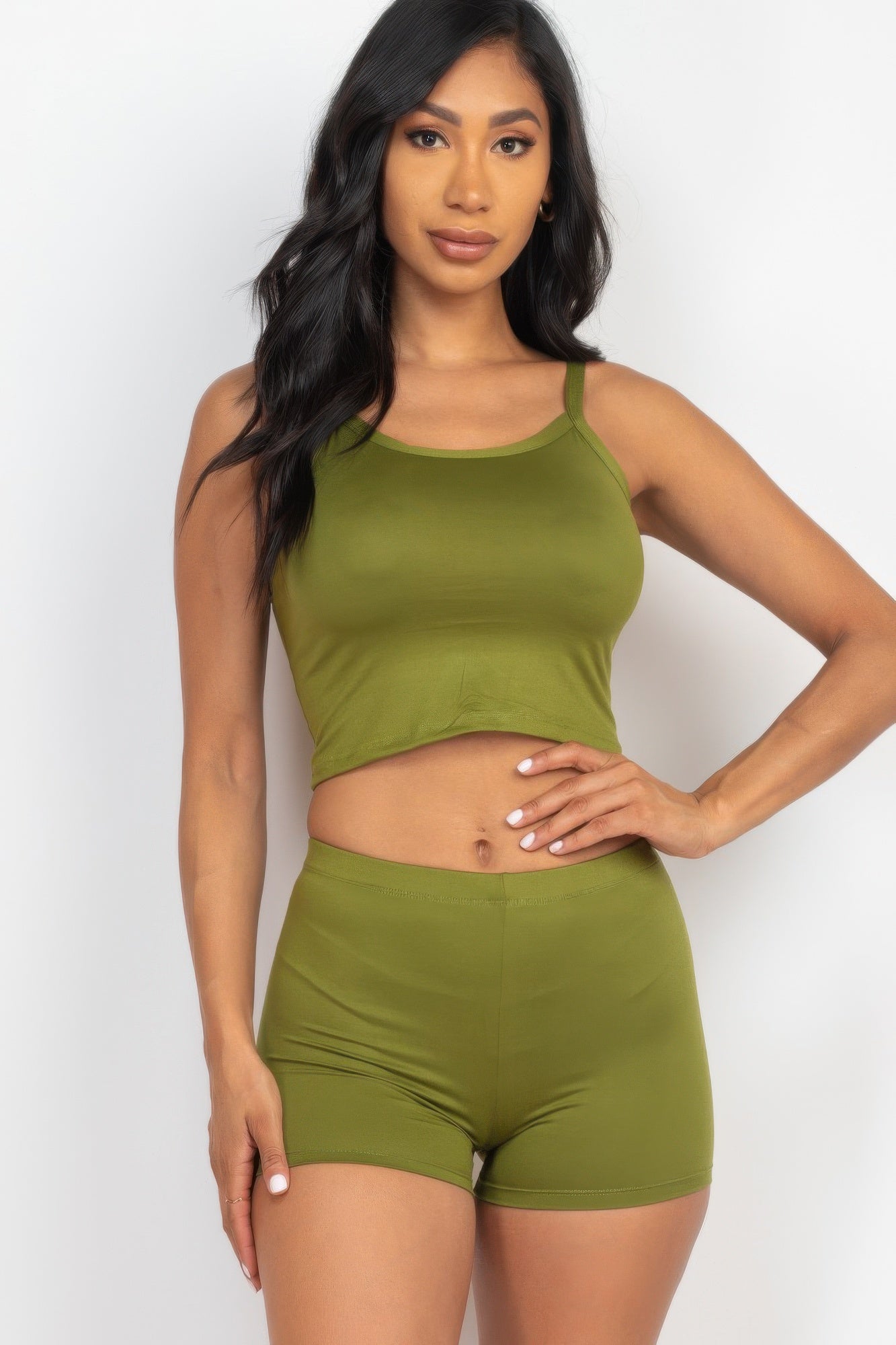 Split Back Cami Top & Shorts Set