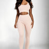 Ribbed Crop Top & Leggings Set