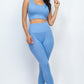 Ribbed Crop Top & Leggings Set