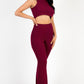 Ribbed Mock Neck Crop Tank Top & Bootcut Pants Set