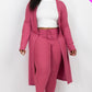 Plus Size Ribbed Long Cardigan & Leggings Set