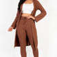 Ribbed Long Cardigan & Leggings Set