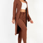 Ribbed Long Cardigan & Leggings Set