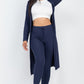 Ribbed Long Cardigan & Leggings Set