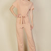 Tie Waist Relaxed Jumpsuit