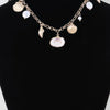 Multi Pearl N Shell Charm Necklace