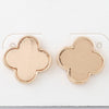 Classic Gold Clover Stud Earrings