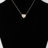 Quilted Pearl Heart Necklace