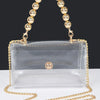 Transparent Ccb Handle Flap Clutch