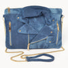 Denim Jacket Crossbody Clutch