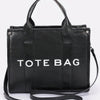 Metallic Faux Leather Tote Bag