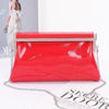 Patent Leather Frame Clutch Bag