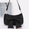 Satin Bow Front Shoulder Bag