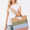 Multi Color Stripe Tote Bag