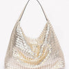 Metallic Braided Tote Bag