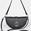 Faux Leather Buckle Shoulder Bag