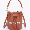 Faux Leather Bucket Bag