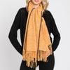 Textured Solid Fringe Scarf