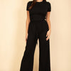 Relaxed Fit Top And Wide-leg Pants Set