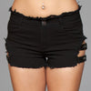 Buckled Down Denim Shorts