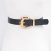 Faux Leather Metal Buckle Belt