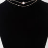 Double Clover Charm Choker Necklace
