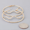 Bejeweled Snake Hoop Earrings