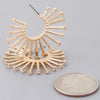 Rising Bejeweled Sun Hoop Earrings