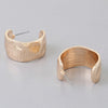 Abstract Cut Hoop Earrings
