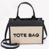 Faux Straw Tote Bag